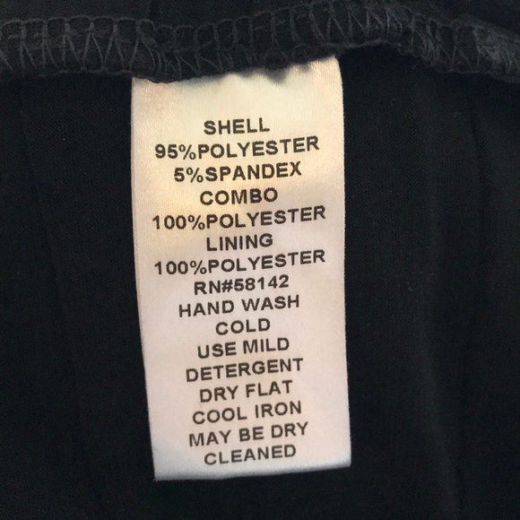 🦋 London Times Colorful Abstract Print & Black Dress, size 14 - Picture 8 of 8